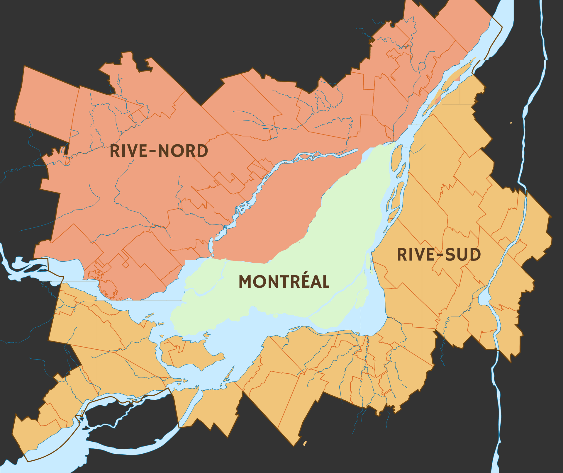 Régions désservies par Urbano Patio